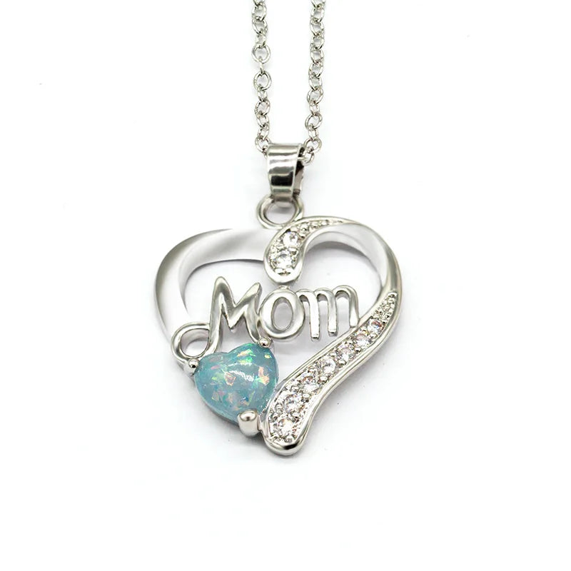 Huitan Mom Heart Necklace