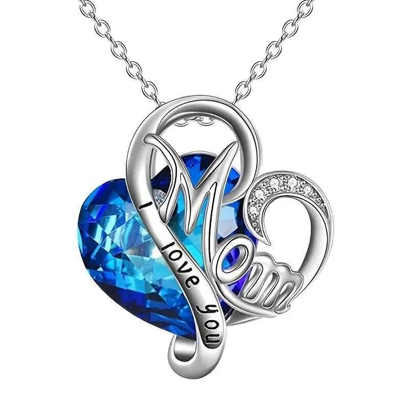Huitan Mom Heart Necklace