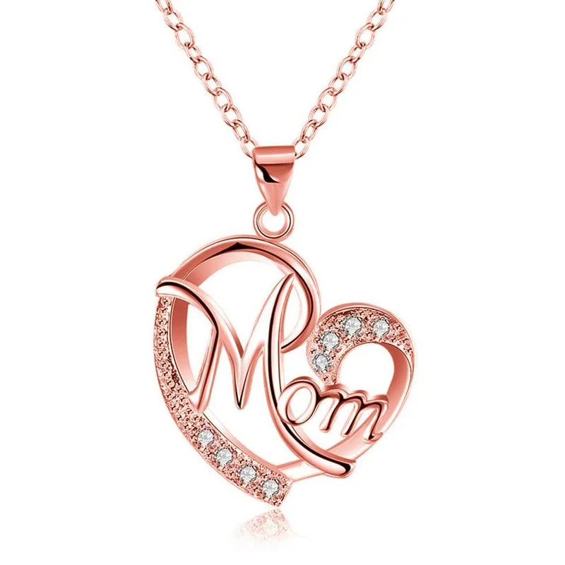 Huitan Mom Heart Necklace
