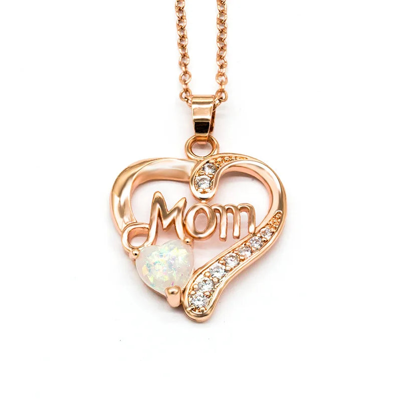 Huitan Mom Heart Necklace