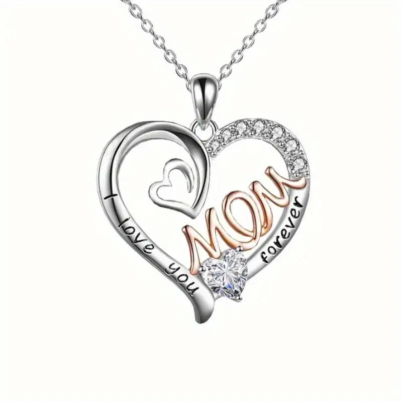 Huitan Mom Heart Necklace