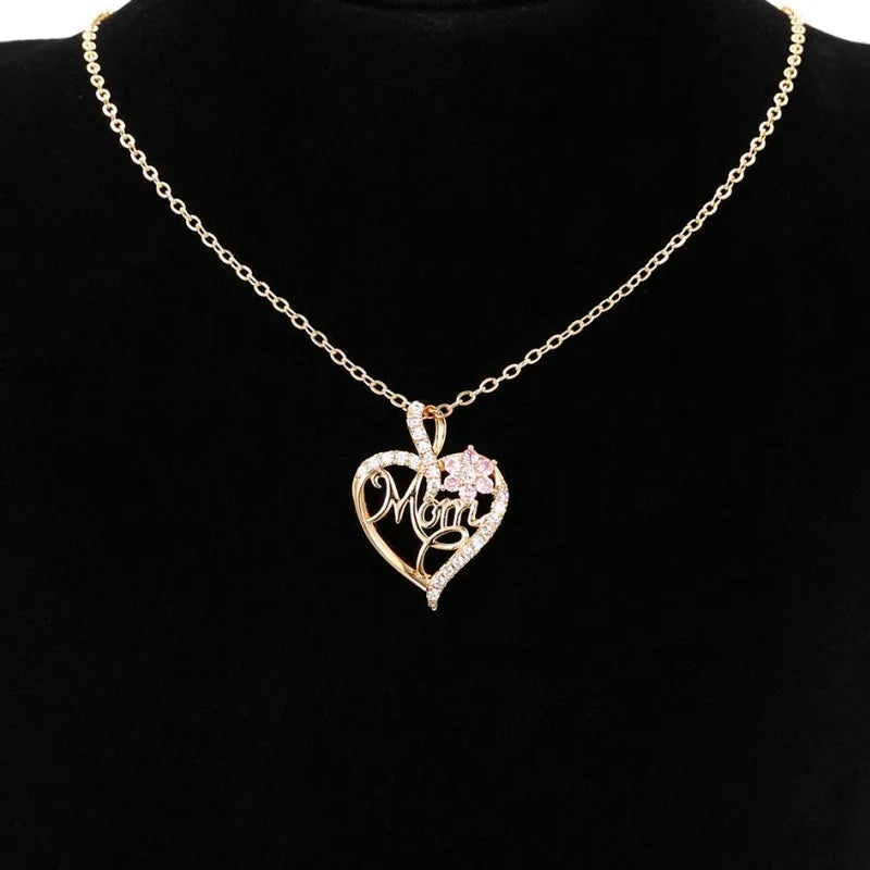 Huitan Mom Heart Necklace