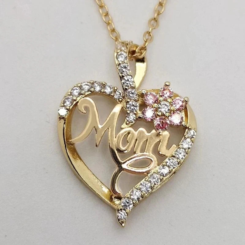 Huitan Mom Heart Necklace