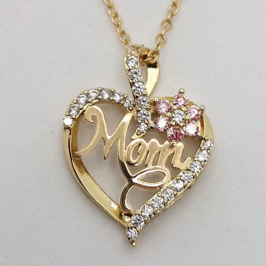 Huitan Mom Heart Necklace